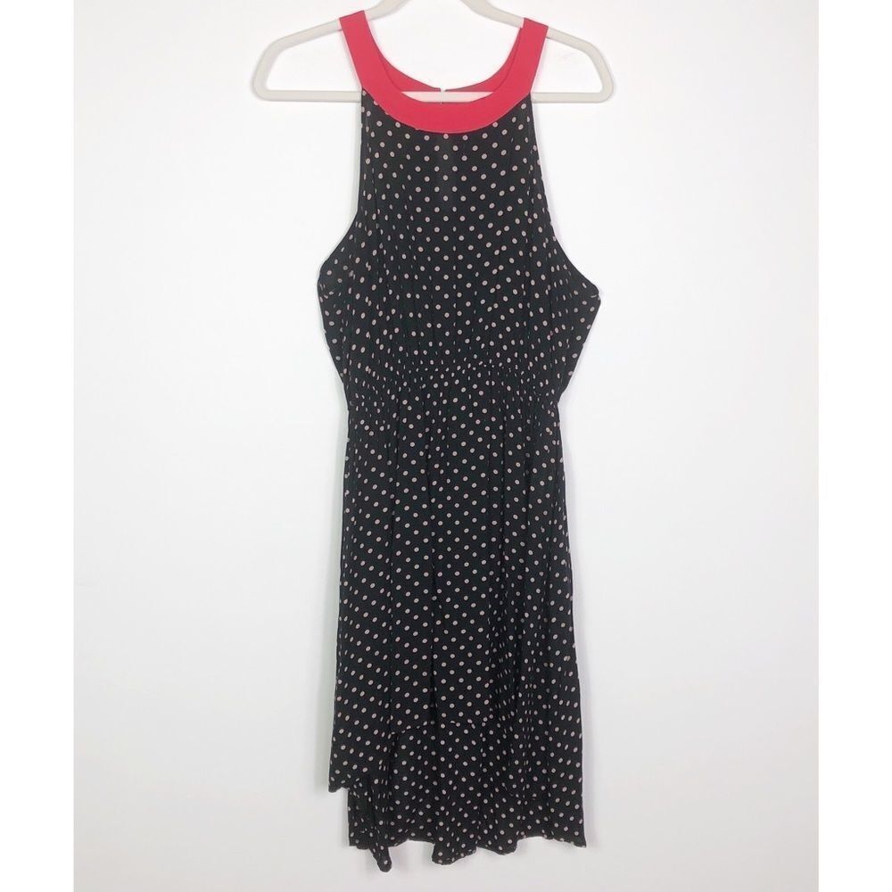Anthropologie | Lilka Lark Polka Dot Hi-Low Dress